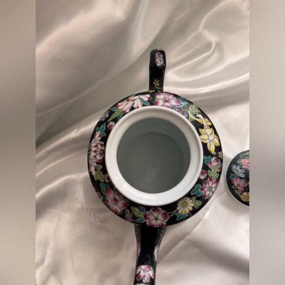 Vintage Chinese Tea Pot (flawless except few speckles INSIDE) ceramic - Picture 7 of 12